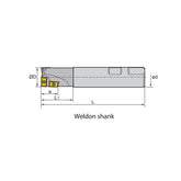 Square shoulder milling EMP05 Kr: 90° EMP05-025-XP25-C - Makotools Industrial Supply Tools for Metal Cutting